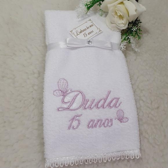 20 Lembrancinhas de Aniversário 15 Anos Toalha Bordada