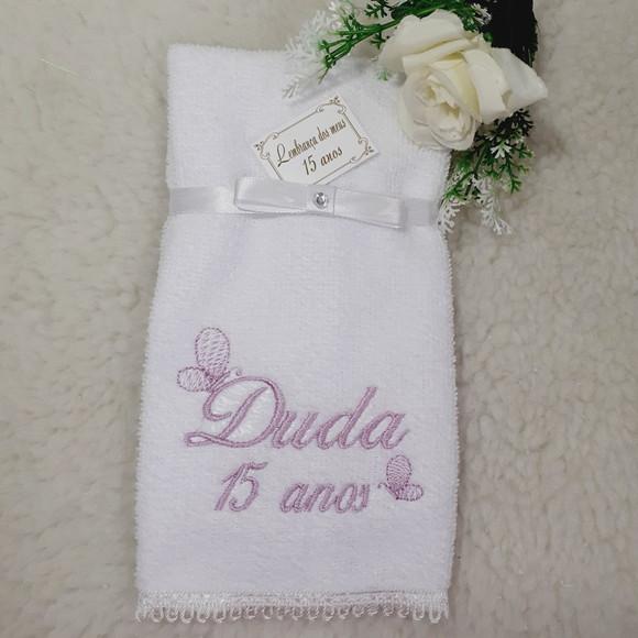 20 Lembrancinhas de Aniversário 15 Anos Toalha Bordada