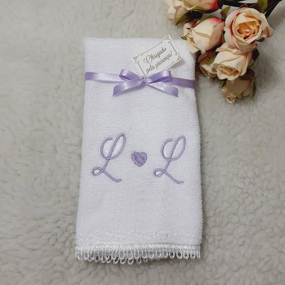 20 Lembrancinhas Personalizadas de Casamento Toalha Bordada