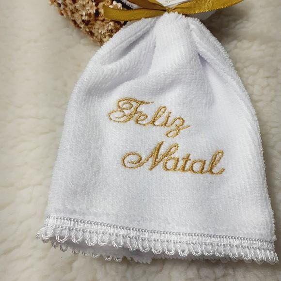 50 Lembranças de Natal Toalha Bordada Brinde Empresa