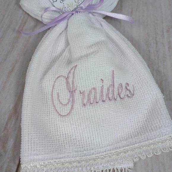 Kit 15 Lembranças Aniversário 70 Anos Toalha Bordada Lavanda