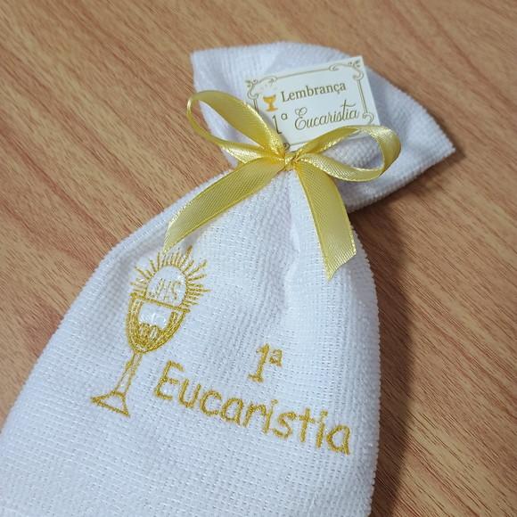 Lembrança Primeira Eucaristia Toalha Bordada Personalizada