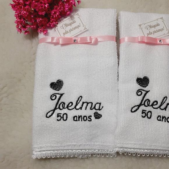 Lembrança Personalizada Aniversário 50 Anos Toalha 15und