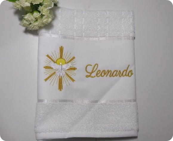 Toalha Bordada Personalizada Presente para Padre