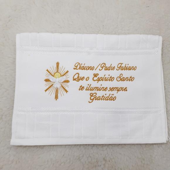Toalha Bordada Personalizada Presente para Padre