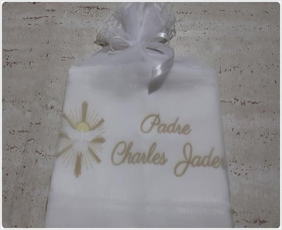 Toalha Personalizada com Embalagem Presente para Padre