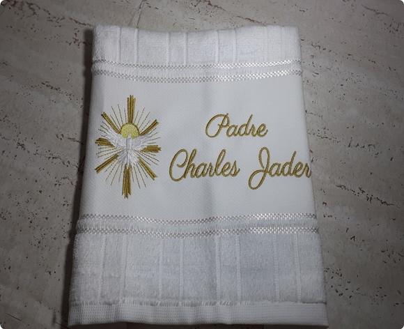 Toalha Personalizada com Embalagem Presente para Padre