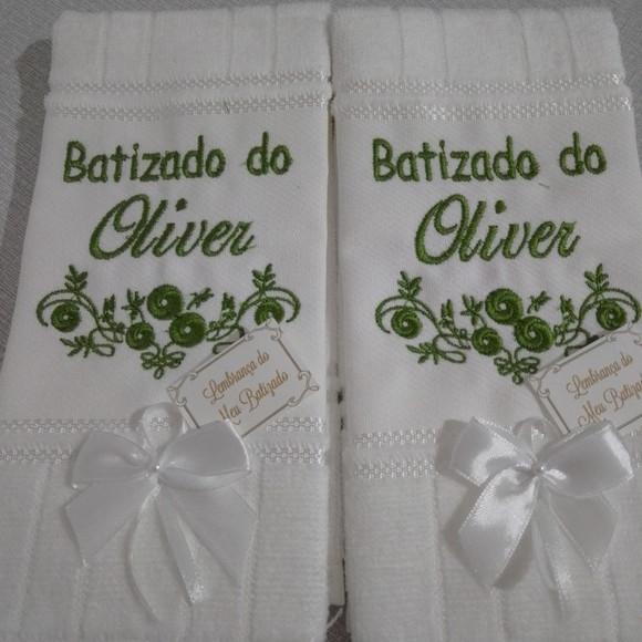 10 Lembranças de Batizado Toalha Personalizada