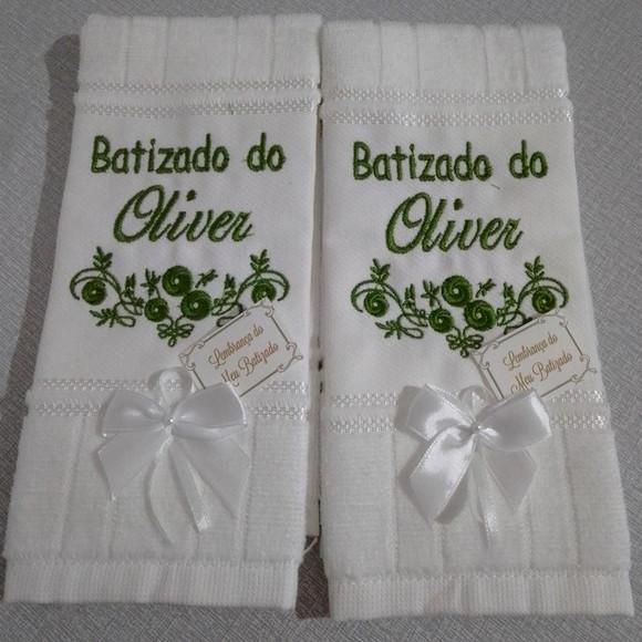 10 Lembranças de Batizado Toalha Personalizada