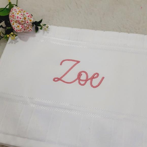 2 Toalhas Escolar Bordada Personalizada