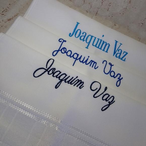 3 Toalhas Bordadas e Personalizadas