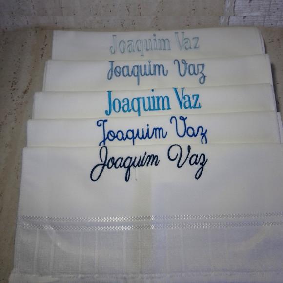 5 Toalhas Escolar Bordada e Personalizada