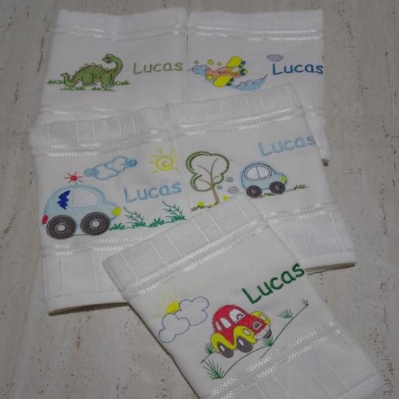 5 Toalhas Escolar Bordada e Personalizada