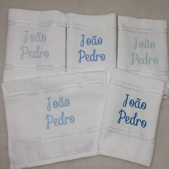 5 Toalhas Escolar Bordada e Personalizada