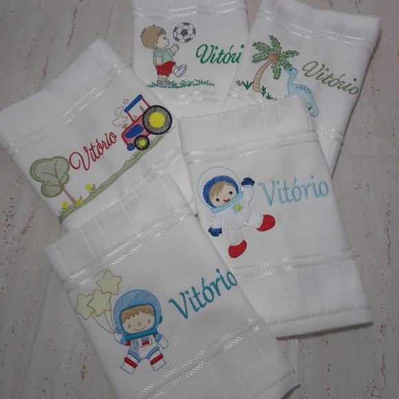 5 Toalhas Escolar Personalizada para Menino