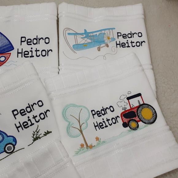 Kit Escolar 5 Toalhas Infantil Personalizadas