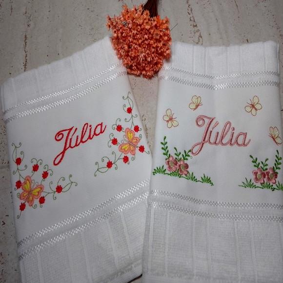 Kit Escolar Toalha de Rosto e Lavabo Personalizada