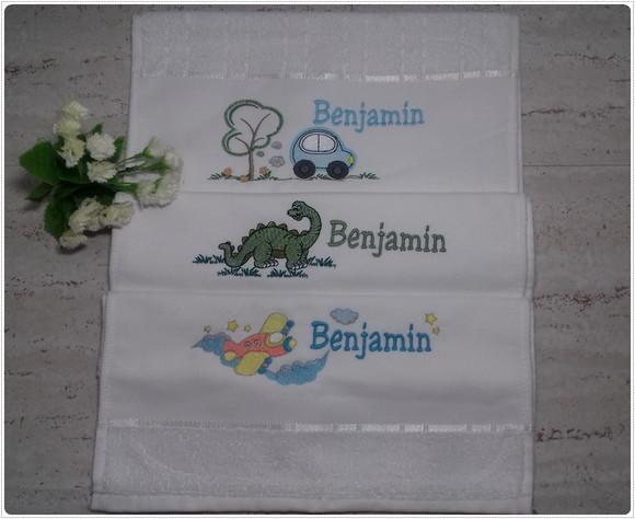 Kit Lanche Infantil 3 Peças Bordada Desenho E Nome