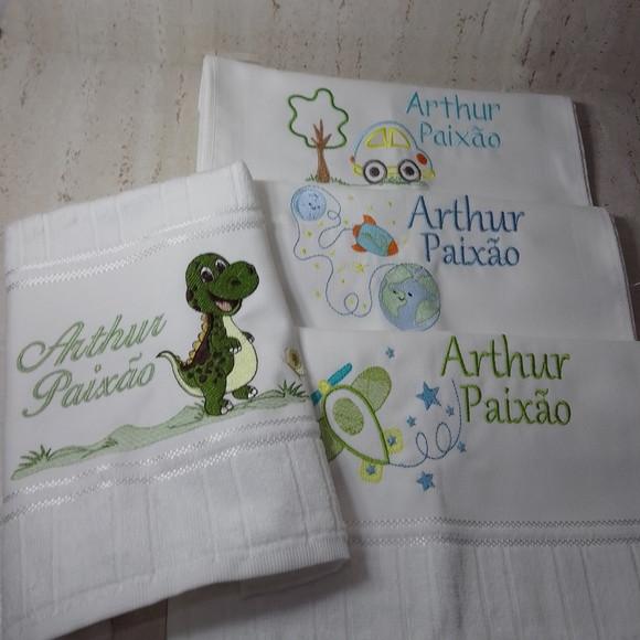Kit Toalha Escolar Personalizada 4 Unidades