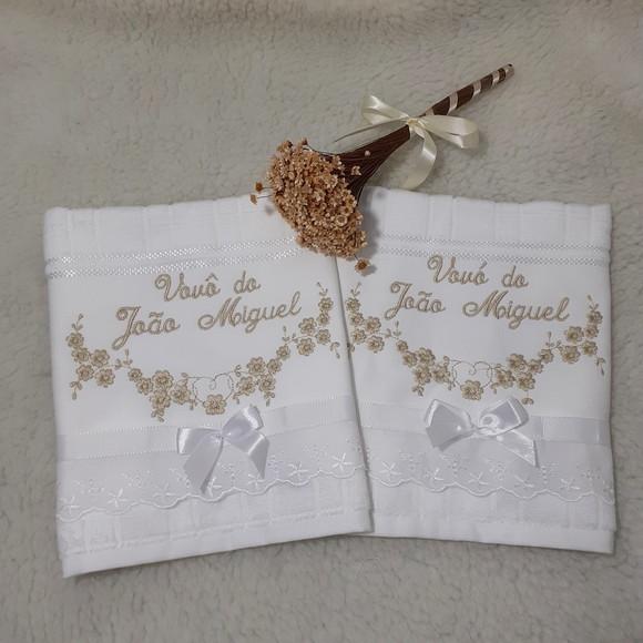 Kit Toalha Lembrança Dia dos Avós 2 Unidades