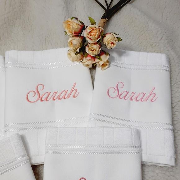 Kit Toalha Escolar Personalizada 5 Unidades