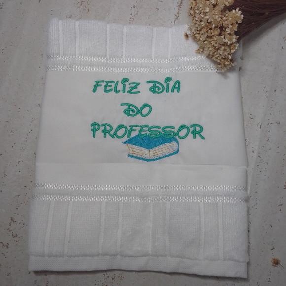 Lembrancinha Dia dos Professores Toalha Bordada 10 Peças