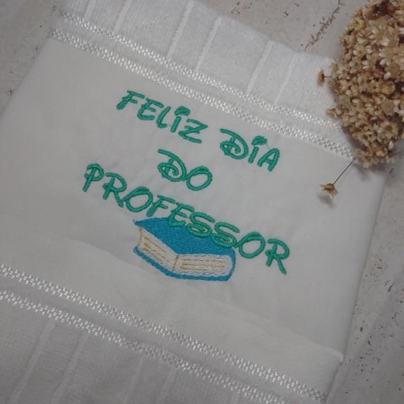 Lembrancinha Dia dos Professores Toalha Bordada 10 Peças