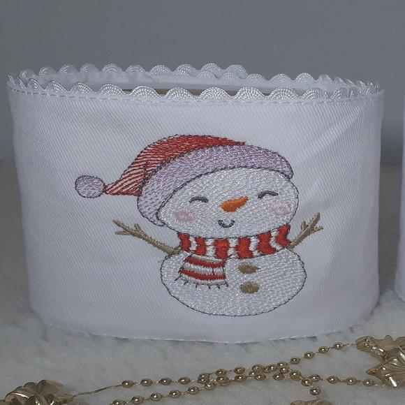 Porta Papel Higiênico Natal Boneco de Neve 2 Unidades