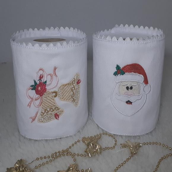Porta Papel Higiênico Natal 2 Unidades