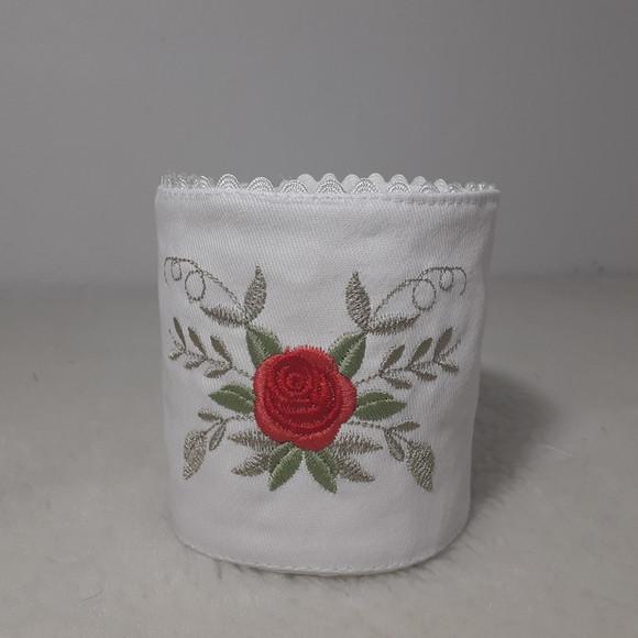 Porta Papel Higiênico Floral 2 Unidades