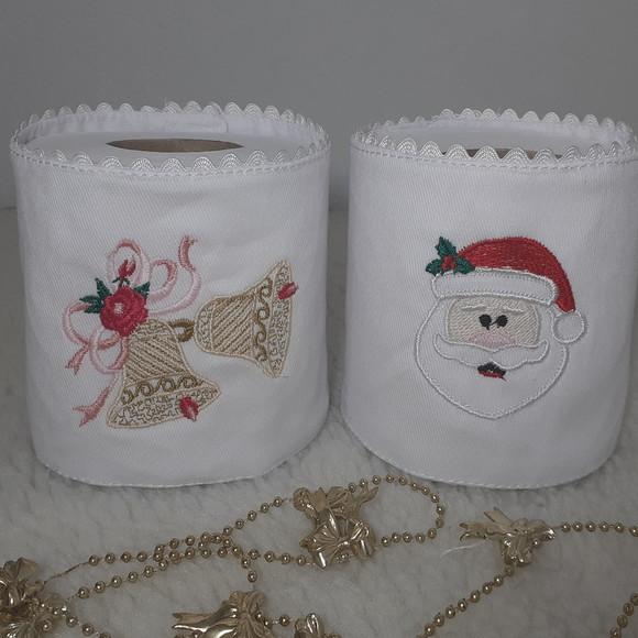Porta Papel Higiênico Natal 2 Unidades
