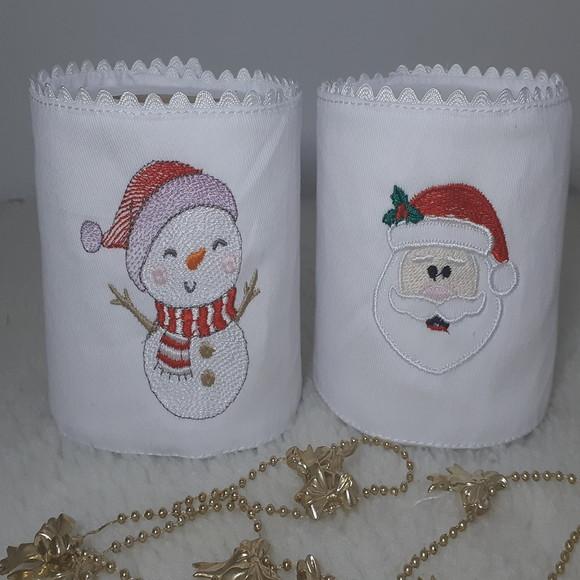 Porta Papel Higiênico Natal Boneco de Neve 2 Unidades