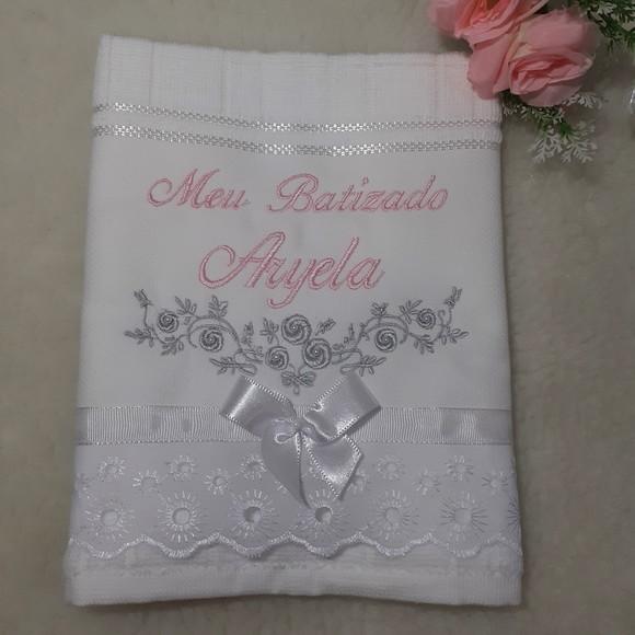 Toalha Bordada para Batizado