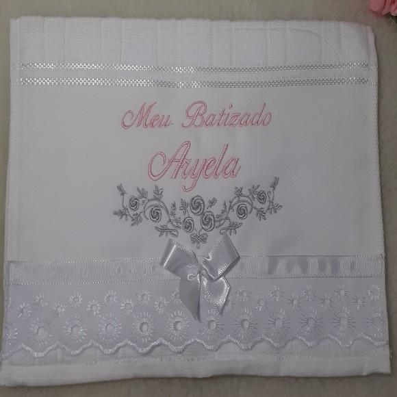 Toalha Bordada para Batizado