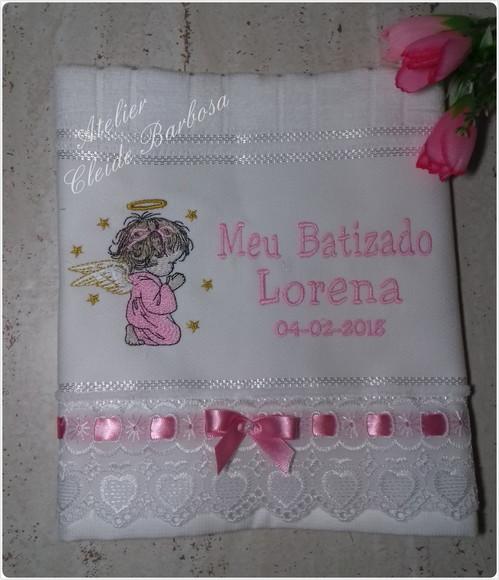 Toalha Bordada para Batizado