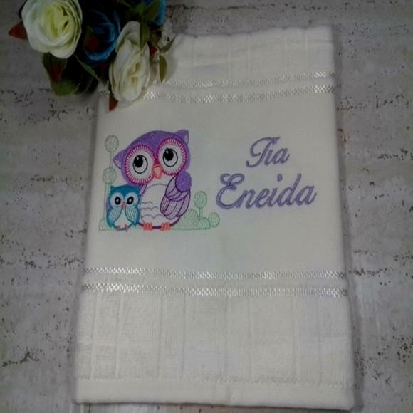 Toalha Bordada Personalizada Dia dos Professores
