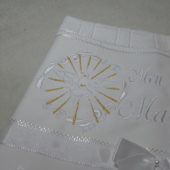 Toalha de Batismo Personalizada Espirito Santo