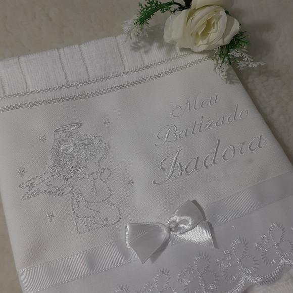 Toalha de Batizado Anjo Menina