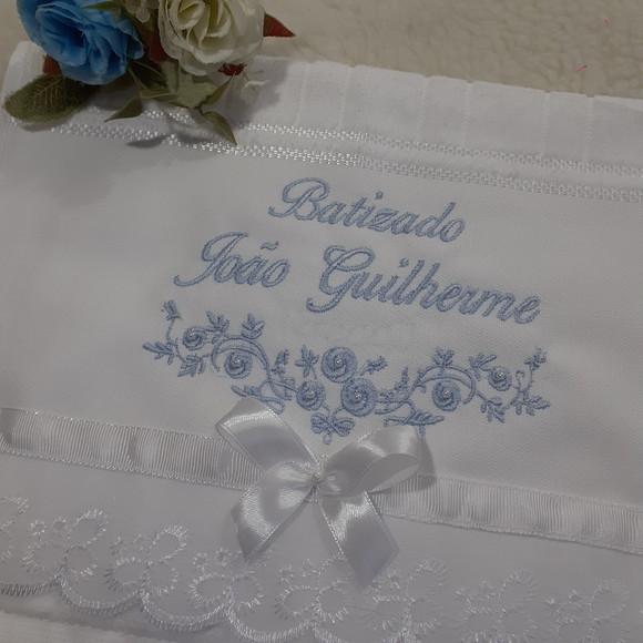 Toalha de Batizado Bordada Personalizada