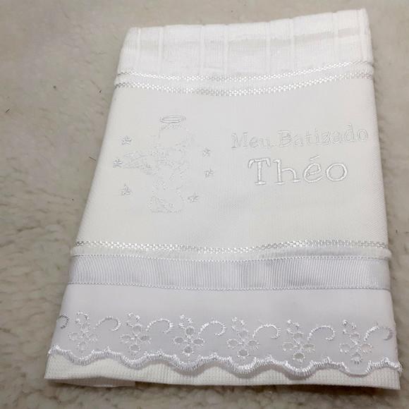 Toalha de Batizado Personalizada Anjinho
