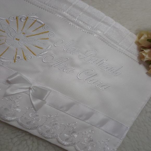 Toalha de Batizado Personalizada Espirito Santo