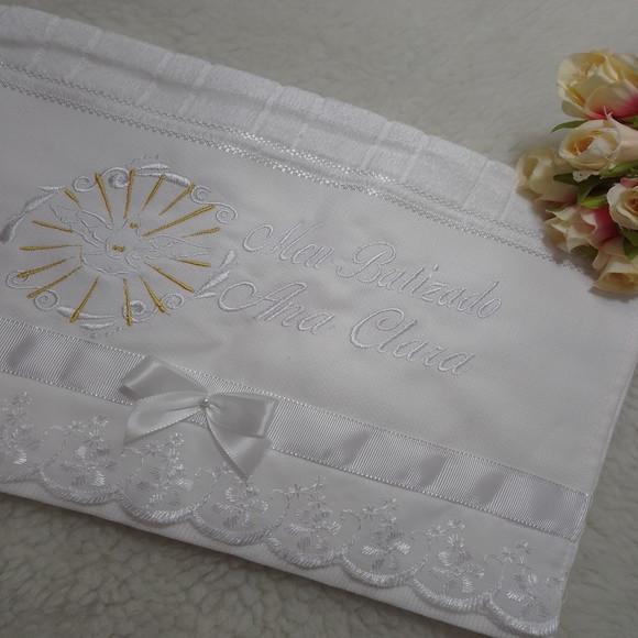 Toalha de Batizado Personalizada Espirito Santo