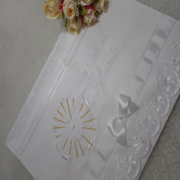 Toalha de Batizado Personalizada Espírito Santo