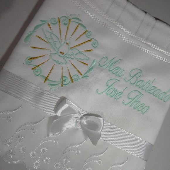 Toalha de Batizado Personalizada Espírito Santo
