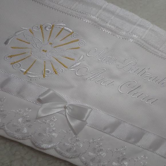 Toalha de Batizado Personalizada Espirito Santo