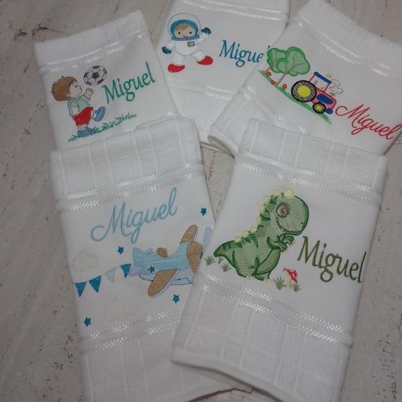 Toalha Escolar Personalizada Dinossauro 5 Unidades