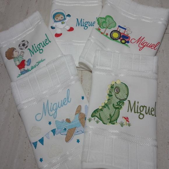 Toalha Escolar Personalizada Dinossauro 5 Unidades