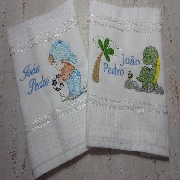 Toalha para Creche Bordada 2 Unidades