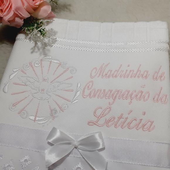 Toalha Personalizada para Madrinha de Consagração