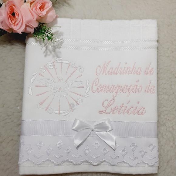 Toalha Personalizada para Madrinha de Consagração